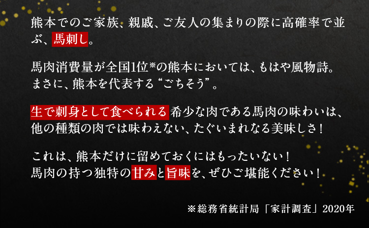厳選赤身馬刺し 計600g 100g×6パック 赤身馬刺し 馬刺し 馬肉 赤身《7月中旬-9月末頃に出荷予定》---fn_fjsgnak_j79_23_10000_600g---st-p