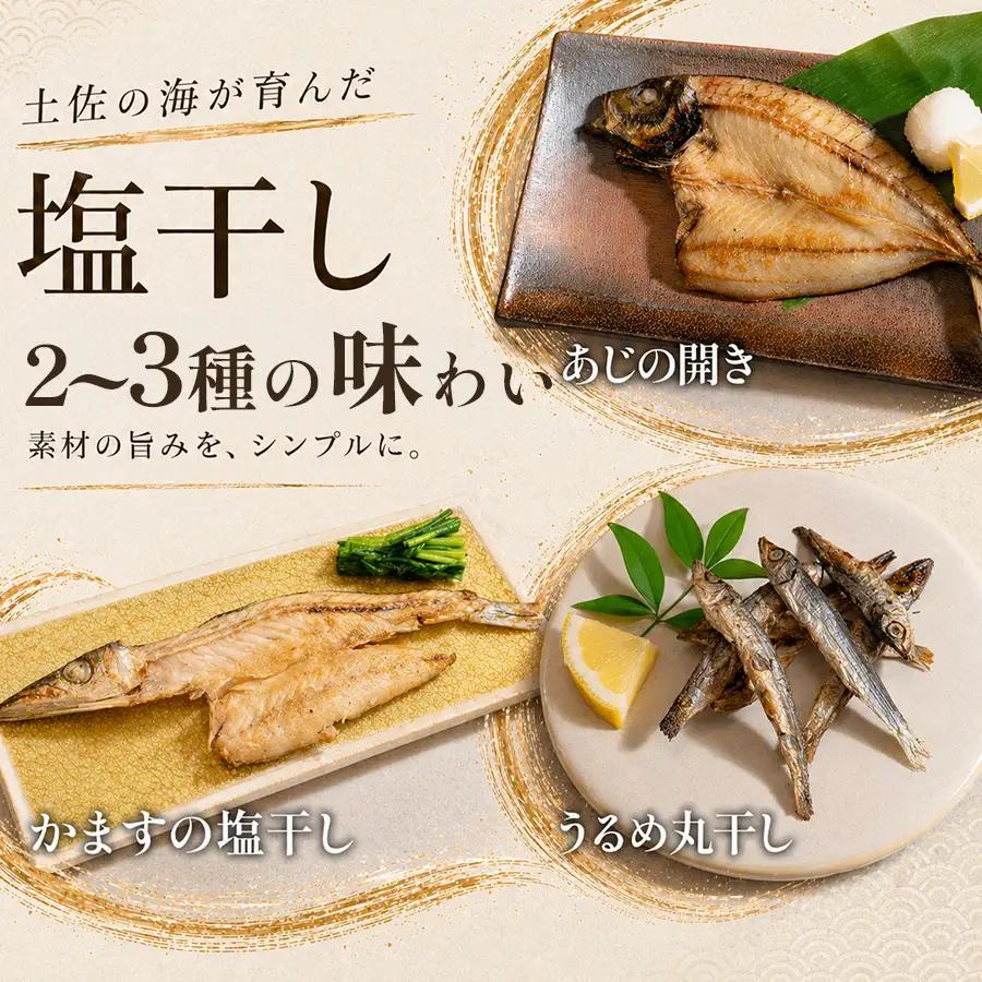 干物セット 2～品 土佐の朝ごはん 干物 冷凍 個包装 焼き魚 ご飯のお供 母の日 父の日 ギフト 贈答 贈り物 御祝 内祝 お取り寄せ プレゼント お中元 お歳暮 旬 魚 海産物 おかず 高知県 大