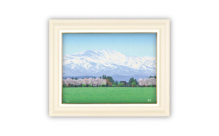 「麗雅 月山」クリーム色額縁 | 版画 絵画 版画 絵画 アート 美術 芸術
