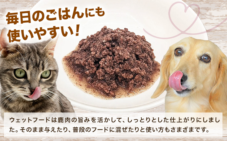 鹿肉 ペットフード 詰合せ ミンチジャーキー 100g 肋ジャーキー 100g ウェットフード 100g ダブルビーゼット株式会社 (さつまのジビエファクトリー) 《30日以内に出荷予定(土日祝除く)