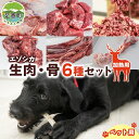 【ふるさと納税】北海道 ペットのご飯 エゾシカ 生肉 骨 セット 加熱用 エゾ鹿 鹿 鹿肉 生肉 ロース モモ ミンチチ ペットフード ペット用 犬用 猫用 安心 安全 シニア犬 シニア猫 いぬ ねこ おやつ ごはん 口内ケア 栄養 健康 冷凍 ギフト 送料無料 足寄