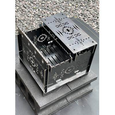 ふるさと納税 高松市 3WAY焚火BOXオルテガ柄スタンダードセット(五徳M×2,S×2付属)+　グリル鉄板S4.5ミリ厚 |  | 03