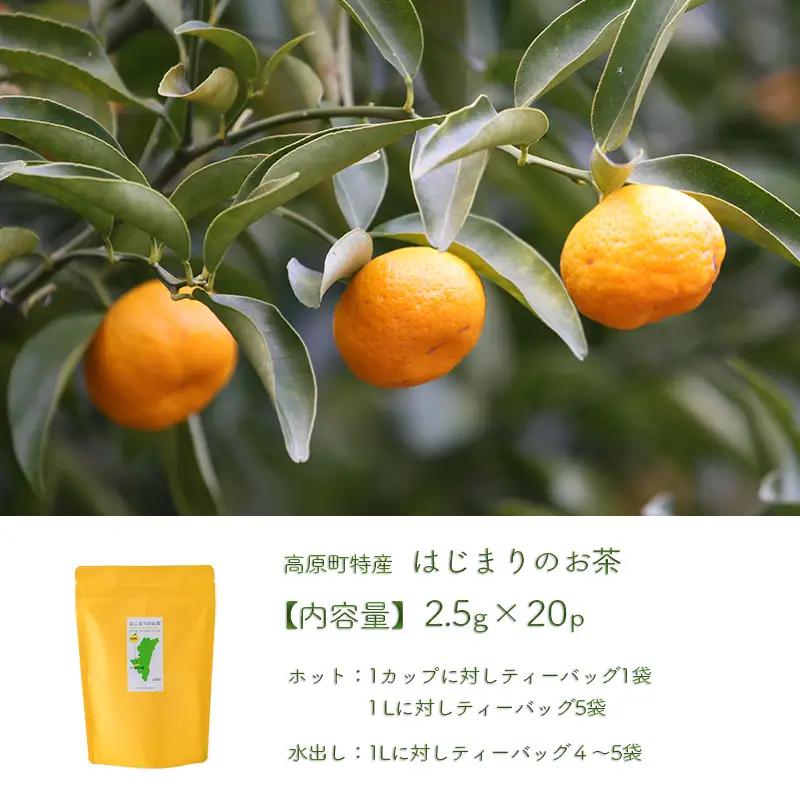 《自然の恵み・農薬不使用》 橘の爽やかな香り「はじまりのお茶」 ティーパックタイプ(2.5g×20包)  [健康茶 薬草茶 日本産 お茶 ノンカフェイン ワンストップオンライン 10000円以下] T