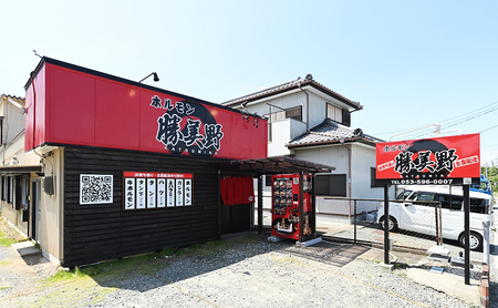 勝美野のホルモン 食べ比べ5種 豚ホルモン(タレ) 豚上ハラミ(タレ) 豚カシラ(タレ) 豚タン(塩) 牛ホルモン(タレ)計1kg セット 浜松市 静岡