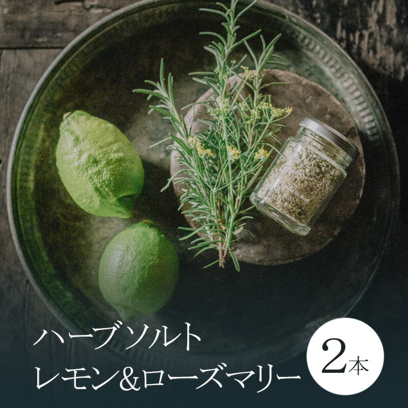 【ふるさと納税】心に風 ハーブソルト レモン ＆ ローズマリー 2本入 塩 ハーブ スパイス 調味料 兵庫 兵庫県 洲本市 淡路島　お届け：2025年12月以降発送
