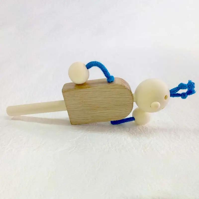 【ＫＥＭ】イヤイヤ （ヒモ青） HOKKAIDO WOOD 木製 おもちゃ オモチャ 自然 子供 子ども こども プレゼント F6S-713