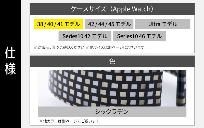 Apple Watch 専用バンド 「Air bangle（エアバングル）」 シックラデン（38 / 40 / 41モデル）アダプタ シルバー