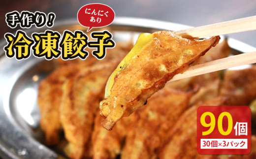 冷凍餃子 選べる容量 にんにくあり 30個× 3p 餃子 セット ぎょうざ ギョウザ にんにく 青森 肉 お肉 豚肉 豚 鶏肉 鳥 おつまみ 加工品 肉汁 惣菜 お弁当 冷凍ストック 寺岡商店 香川県 丸亀市