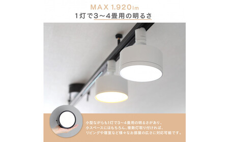 エジソンスマートミニシーリングライト アーム付き(ダクトレール用) 【ブラック】 福岡市