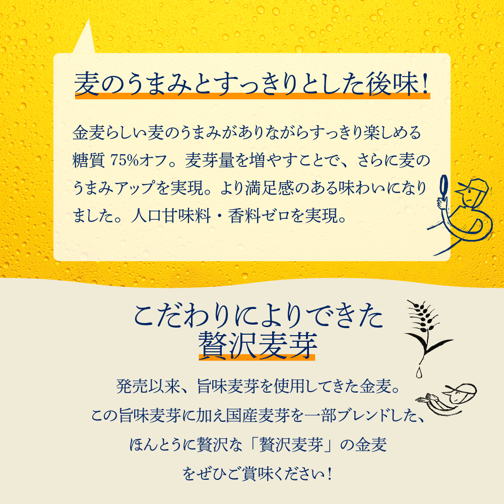 【6ヵ月定期便】サントリー　金麦　糖質75％オフ 350ml×24本 6ヶ月コース(計6箱)  群馬県 千代田町