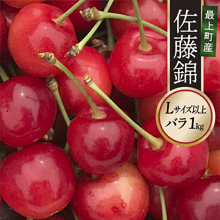 【ふるさと納税】 【令和7年産予約】さくらんぼ「佐藤錦」Lサイズ以上　バラ1kg