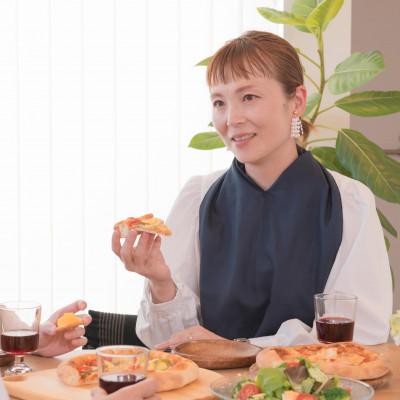 ふるさと納税 千曲市 持ち歩ける2WAYハンカチエプロン『eptenu(R)』〜オーガニックコットン〜ネイビー |  | 03