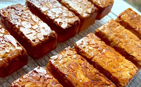 保存料・着色料は使用せず、三重県産高級小麦粉を使ったHideka.5のパウンドケーキ　キャラメルソルトフロランタン　フルサイズ1本　Hideka.5【パウンドケーキ お取り寄せ グルメ スイーツ お菓