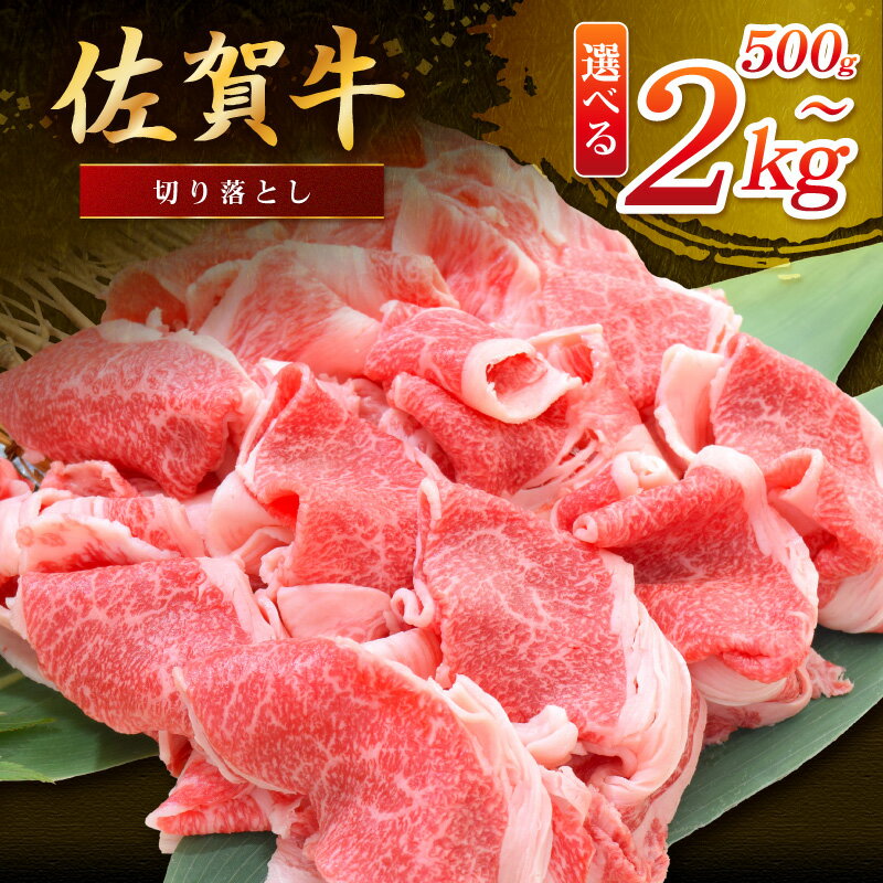 【ふるさと納税】佐賀牛 切り落とし＜容量が選べる／500g～2000g＞【 国産 和牛 ブランド牛 伊万里 冷凍 切落し ふるさと納税 牛肉 生活応援 】