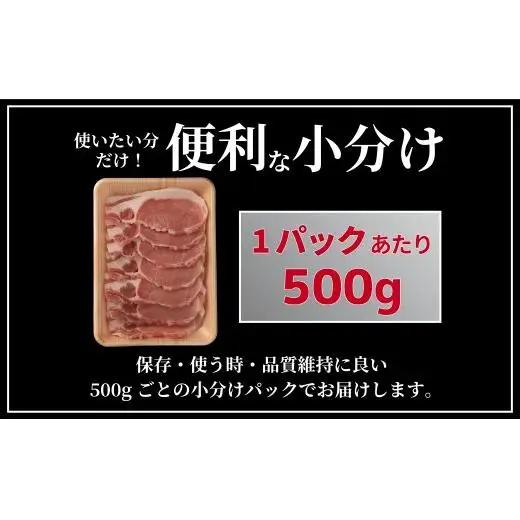 《定期便》長崎県産豚 ロース生姜焼き用 計1kg (500g×2)【12回お届け】