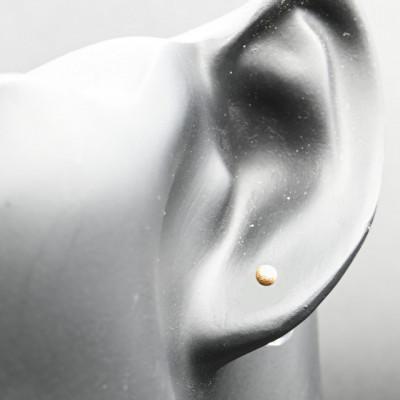 ふるさと納税 笛吹市 K18 YG フラッシュボールピアス　3ミリ　E315-Y |  | 03