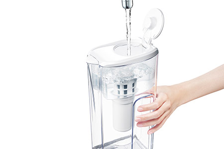 クリンスイポット型浄水器 CP407（2.2L大型モデル）ポット型 ろ過