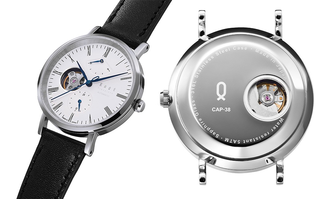 クラシックシリーズ メカニカルオープンハート シルバー×ホワイト （CAP-38SVWH1）