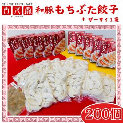 ふるさと納税 藤沢市 餃子200個　ザーサイ1袋　セット