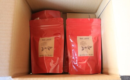 コーヒー フレーバーコーヒー ローズ珈琲 × 4袋 1袋 50g ハーブガーデン・ポケットオリジナル! ローズ 珈琲 コーヒー ハーブ園 ハーブ オリジナル ドリップ オリジナルコーヒー 薔薇 フルー