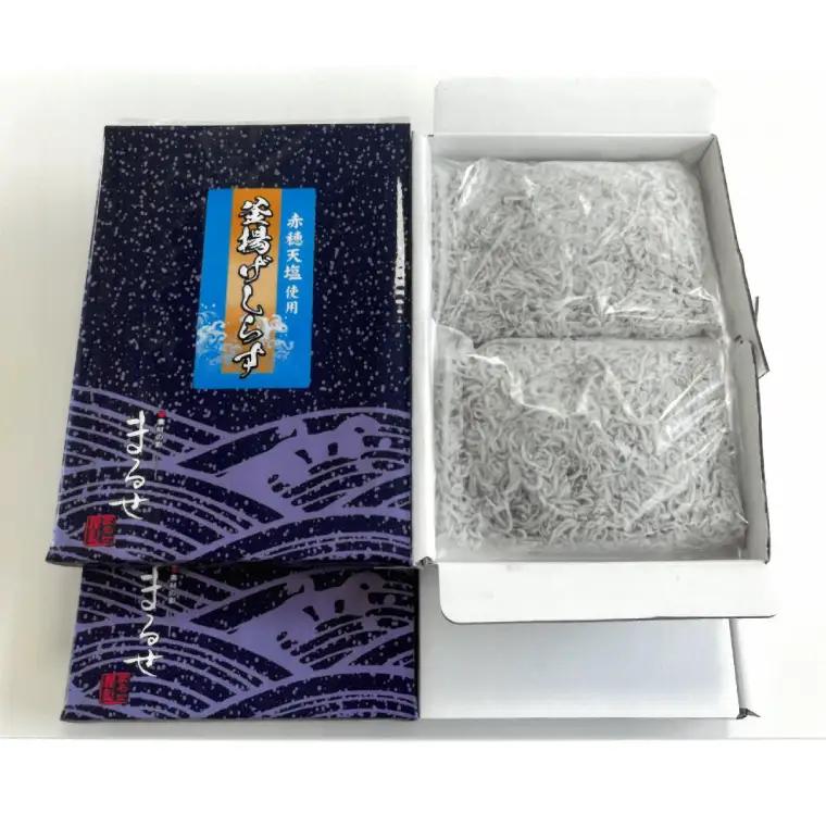 【6回定期便】大津港水揚げの釜揚げしらす 1kg(250g×2パック×2箱) (茨城県共通返礼品:北茨城市) (BC024)