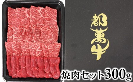 都萬牛　焼肉盛り合せ300g　国産牛肉＜1-35＞