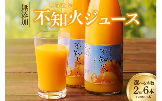 
                  【選べる本数】知多市産不知火ジュース【2本・6本】 ／ 果汁飲料 柑橘 無添加 愛知県 特産品
                