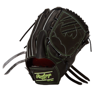 ローリングス (Rawlings) 硬式 投手用 グローブ  グラブ 日本製：右投げ用 ブラック