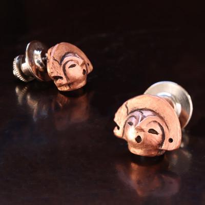 ふるさと納税 山梨県 【Do_goods】縄文時代の息吹  土偶「しゃかちゃん」ピンブローチ  659-295 |  | 01