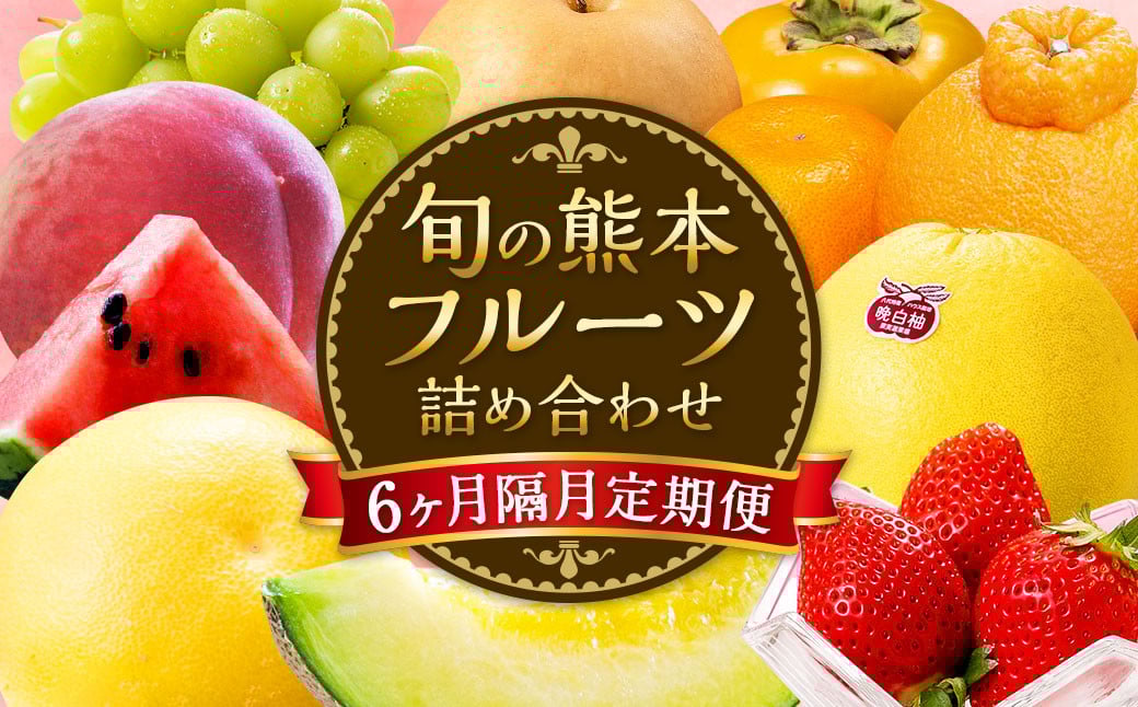 
            【6か月隔月定期便】旬の熊本フルーツ詰め合わせ定期便 熊本県産 果物 毎月お届けギフト
          