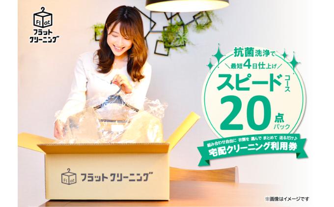 【フラットクリーニング】スピード20点パック利用券 チケ