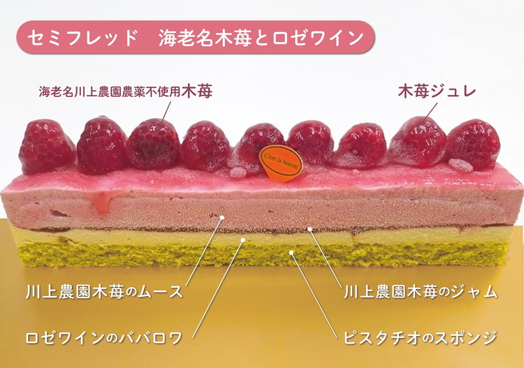 セミフレッドアイスケーキ　国産ラズベリー