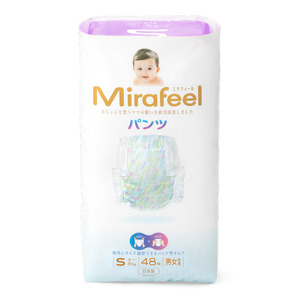 【3カ月定期便】 おむつ ミラフィール Sサイズ（4～8kg）1箱（144枚）×3回 パンツタイプ 乳幼児用 おむつ オムツ パンツ 雑貨 ベビーグッズ ベビー用品 赤ちゃんグッズ 赤ちゃん用品 日用品 消耗品 贈り物 プレゼント mirafeel 静岡 静岡県 浜松市