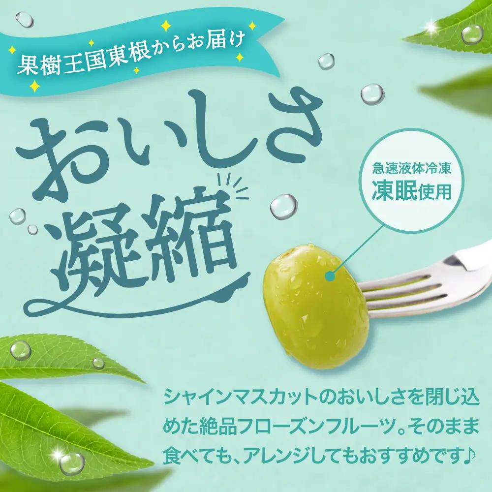 【急速冷凍】東根産シャインマスカット500g 冷凍 シャインマスカット