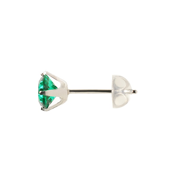 【京セラ】クレサンベール〈エメラルド〉ピアス【0.72CT/PT900/WEPE2664】