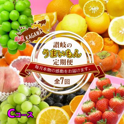 ふるさと納税 坂出市 【発送月固定定期便】創業100年坂出産のフルーツとさぬきの特産品の定期便【Cコース7回】全7回