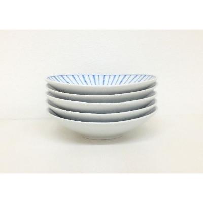 ふるさと納税 長崎県 【波佐見焼】12.5×10.5cm楕円小皿5枚組　十草蘭【西海陶器】5 49399 |  | 02