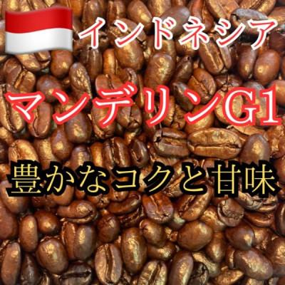 ふるさと納税 稚内市 自家焙煎珈琲　インドネシア・マンデリンG1 深煎り(豆) 200g
