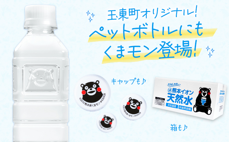 【12ヶ月定期便】水 500ml 家計応援 くまモン の ミネラルウォーター 天然水 熊本イオン純天然水 ラベルレス 90本 500ml 《お申込み翌月から出荷》 飲料水 定期 備蓄 備蓄用 箱 ペッ
