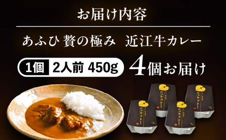 -あふひ 贅の極み- 近江牛カレー レトルト 2人前×4個セット ビーフカレー レトルトカレー 保存食 恵那市 / テンポイント [AUEU019]