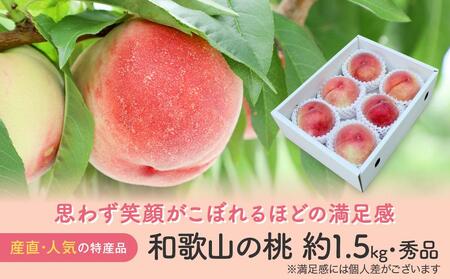 【産直・人気の特産品】和歌山の桃 約1.5kg★2025年6月下旬から8月上旬頃順次発送★【TM92】