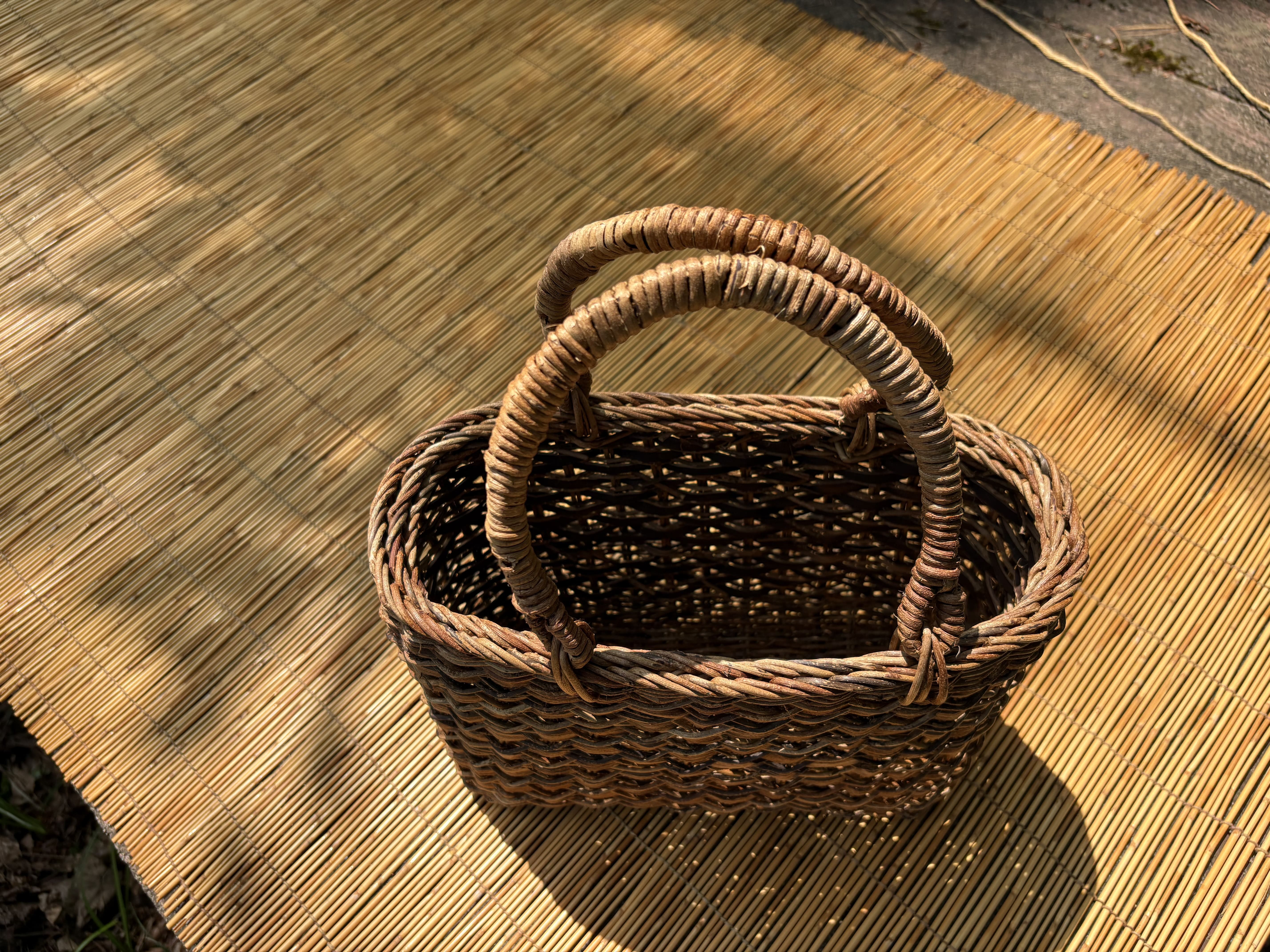 あけび・くるみミックス　つる細工かごバック【限定1個】