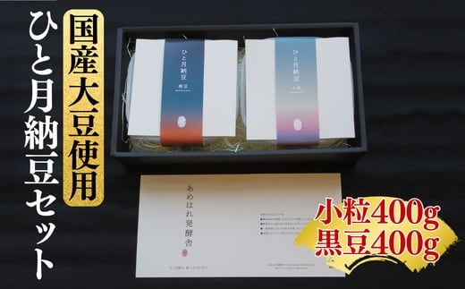 【ふるさと納税】あめはれ発酵舎 ひと月納豆セット【Lumiere】