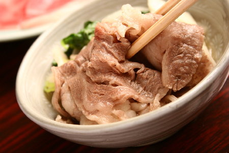 「A5ランク」米沢牛赤身もも肉しゃぶしゃぶ用500g_B042