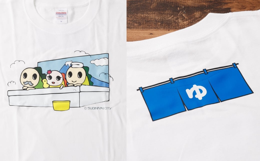 なみすけＴシャツセット（銭湯バージョン）＜S～XLよりお選びください＞【思いやり型返礼品】