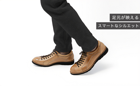 倭イズム ( ヤマトイズム ) 鹿革 シューズ 紳士靴 YA3300 （ ライトブラウン ） ファッション 革製品 革靴 お洒落 レザーシューズ やわらかい 快適 履き心地 3E  BN003 24.