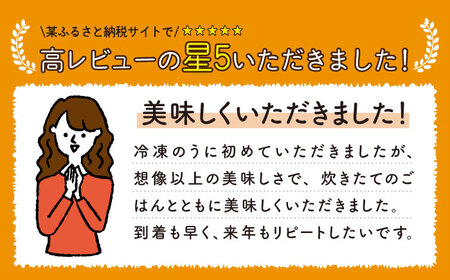 採れたて生うに 60g×2本 《壱岐市》【本尾海産】[JAR003] 生うに ウニ うに 雲丹 海産物 海鮮 ご飯のお供 ごはんのおとも 瓶詰 瓶 22000 22000円 2万円 冷凍配送