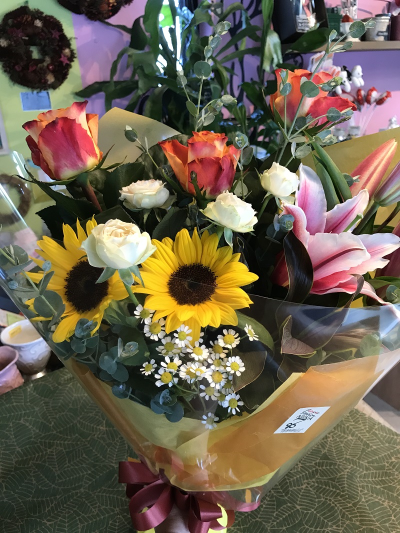 【ふるさと納税】Flower Station NIINAから「花の里三豊市の季節の花束」  秋 旬