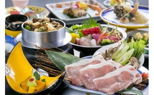 【新安比温泉 静流閣】 女将オススメ！地元八幡平自慢の和食膳 季節のお料理プラン ペア宿泊券 1泊2食付 和室 ／ 温泉 宿泊 ペア 2名様 宿泊券 温泉宿 ホテル 一泊二食 1泊2食 旅行 観光 観光旅行 チケット トラベル 旅 お泊り お宿 家族旅行 夫婦 カップル 家族 デート 露天風呂 おすすめ