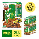 【ふるさと納税】カレー レトルト カリー屋カレー 中辛 180g×20食 ハウス食品 レトルトカレー レトルト食品 保存食 非常食 防災食 常温 常温保存 レンジ 惣菜 加工食品 災害 備蓄 静岡　 袋井市